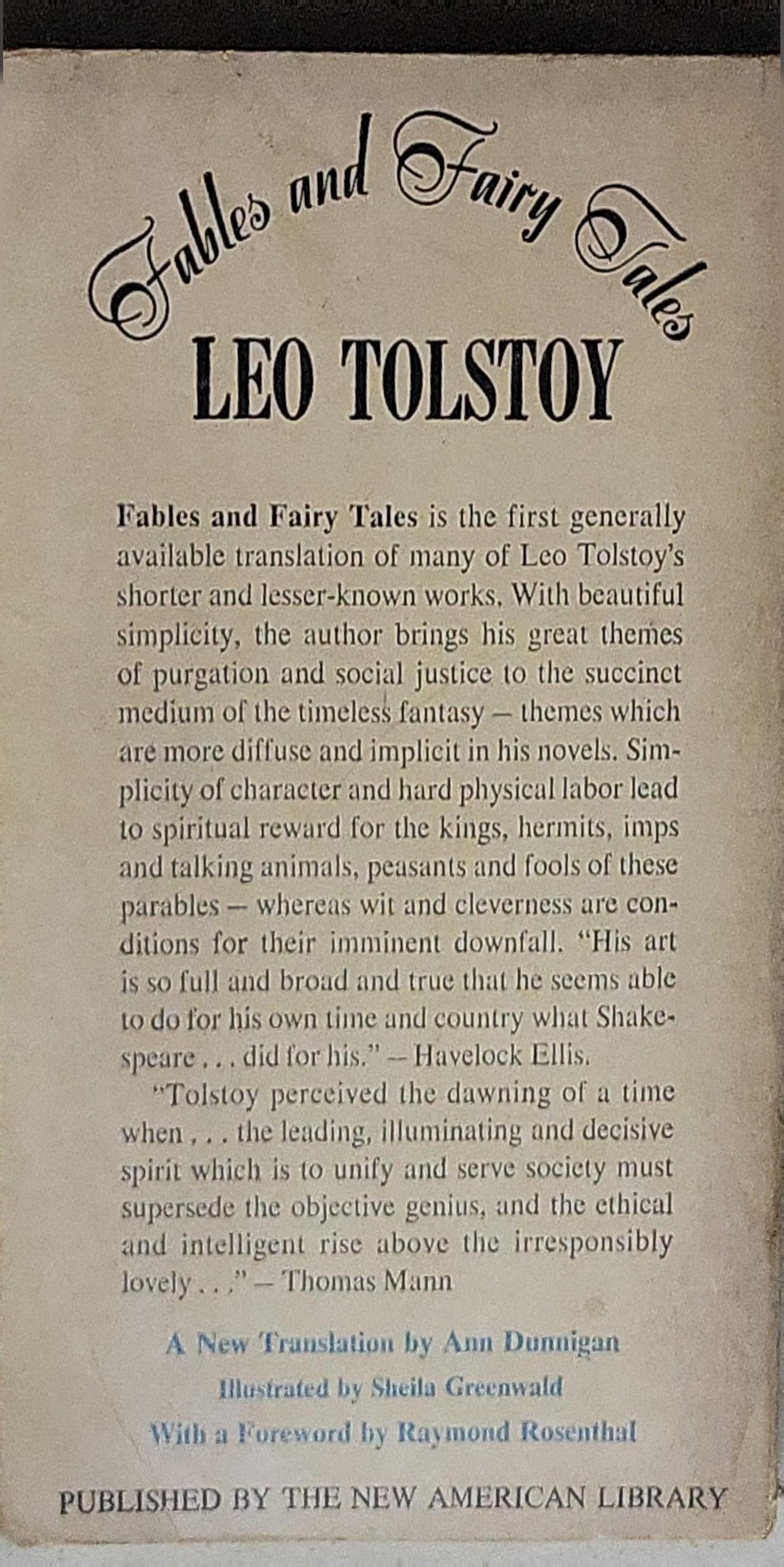 Fables and Fairy Tales: (Tolstoy)