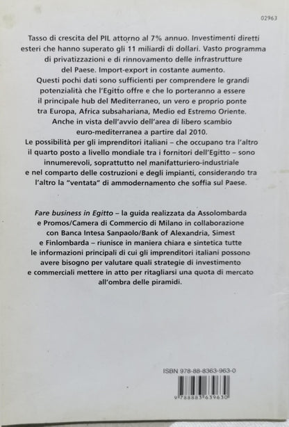 Fare business in Egitto: Lo scenario macroeconomico, le opportunità e tutte le informazioni necessarie per investire e instaurare rapporti commerciali By Antonio de Capoa