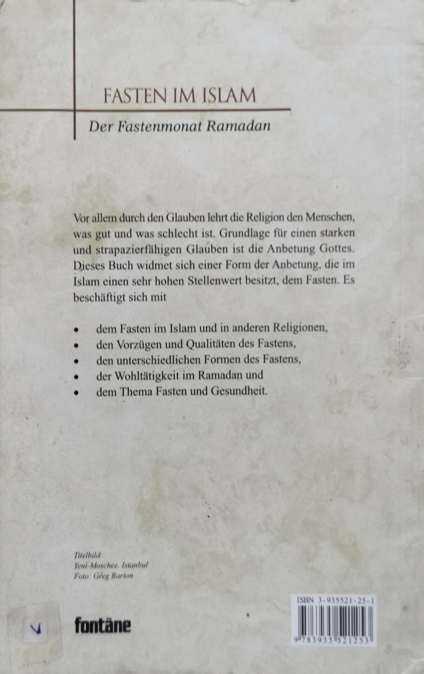 FASTEN im Islam: Der Fastenmonat Ramadan By Ali Budak