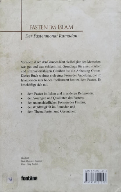 FASTEN im Islam: Der Fastenmonat Ramadan By Ali Budak