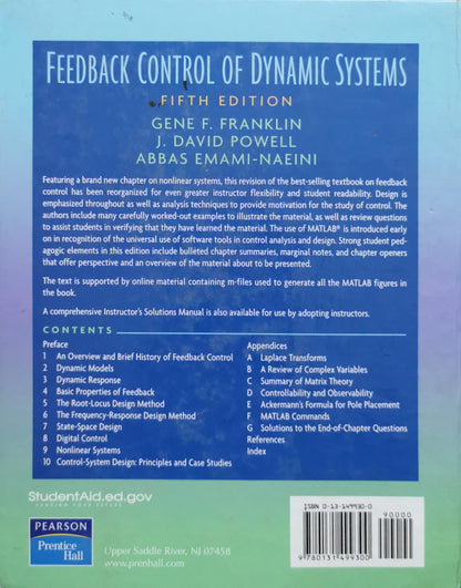 Feedback Control of Dynamic Systems: Fifth Edition By Gene F. Franklin and J. David Powell and Abbas Emami-Naini