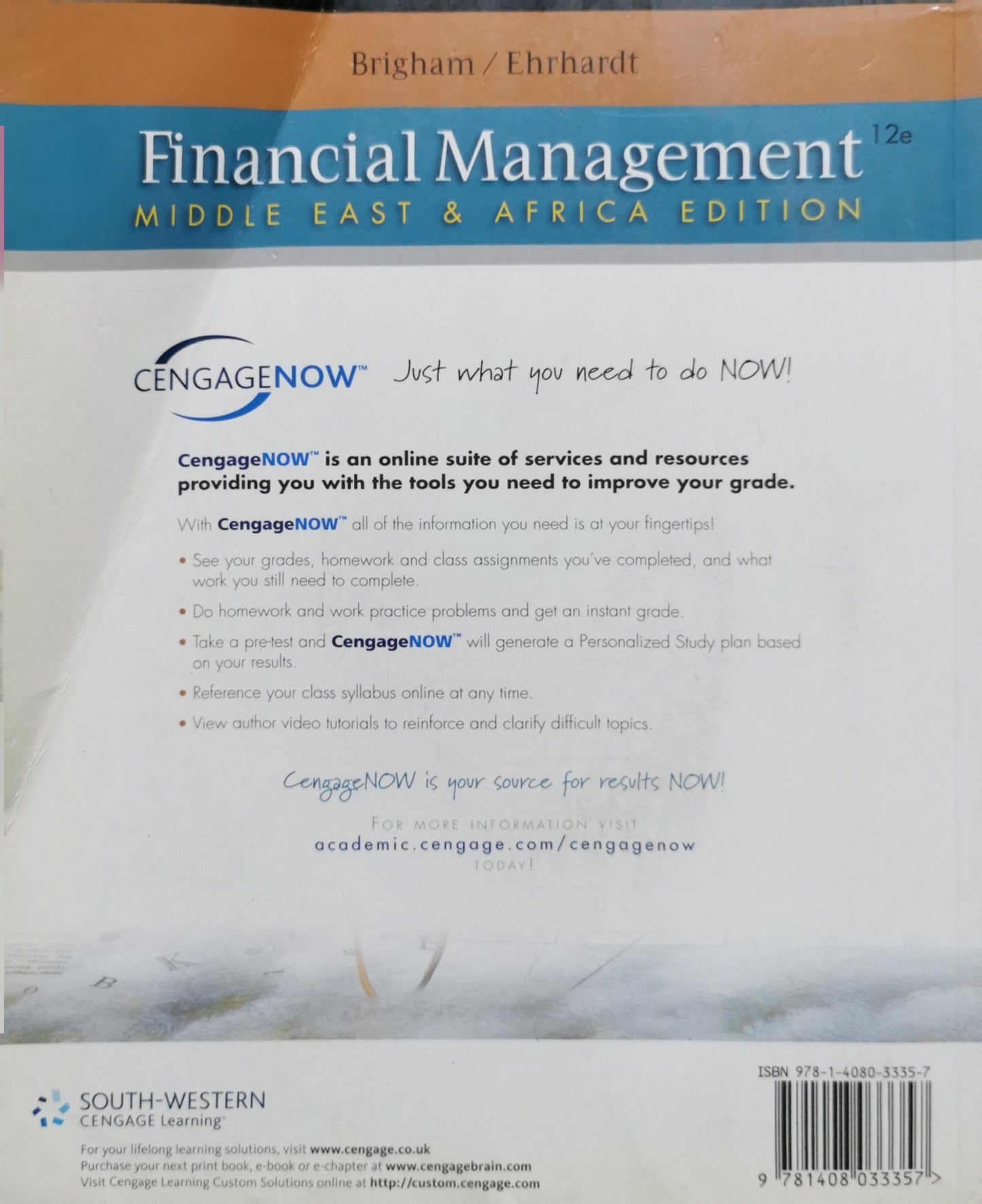 Financial Management: Middle East & Africa Edition By Eugene F. Brigham and Michael C. Ehrhardt