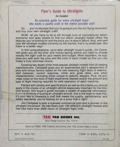 Flyer's Guide to Ultralights By Jim Campbell