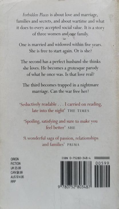 Forbidden Places By Penny Vincenzi