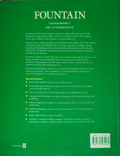 Fountain: Coursebook 3 Pre-Intermediate By Jim Lawley and Helen O'Neill