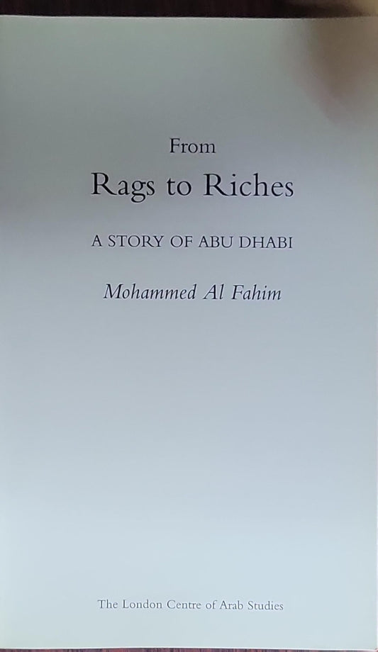 From Rags to Riches: A Story of Abu Dhabi