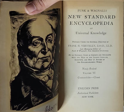 Funk & Wagnalls New Standard Encyclopedia of Universal Knowledge: Newly Revised, Volume VI — Centrachidae—Clouet By Frank H. Vizetelly and Editorial Staff of Experts and Specialists