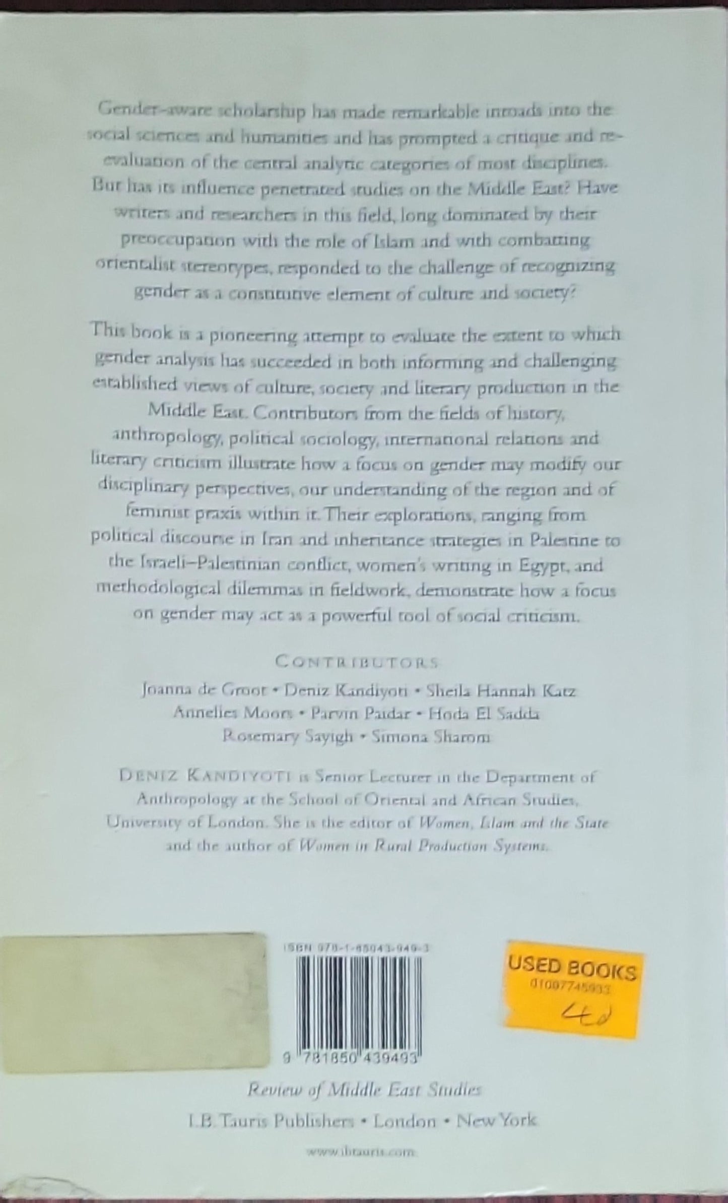 Gendering the Middle East: Emerging Perspectives