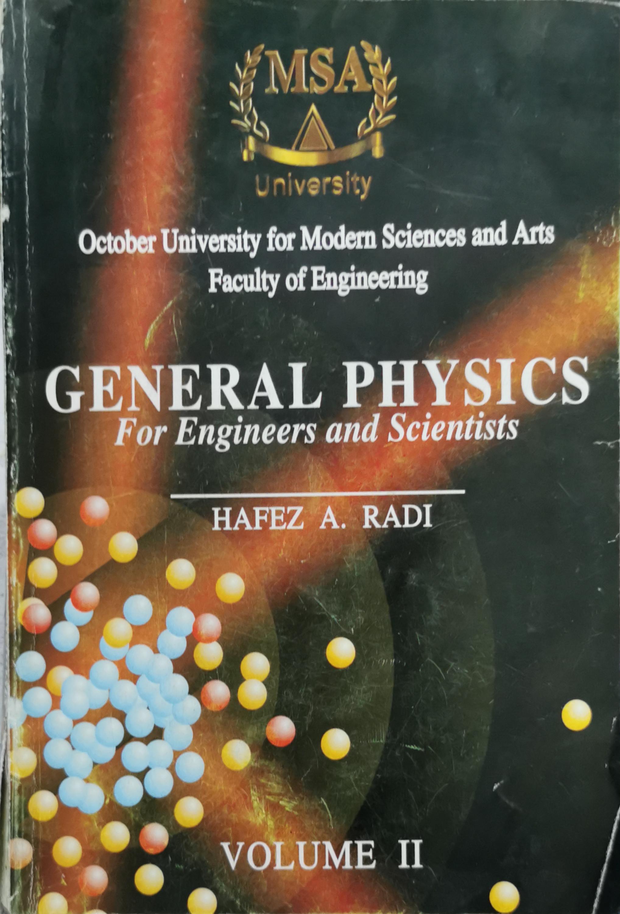 GENERAL PHYSICS: For Engineers and Scientists By HAFEZ A. RADI – Book ...