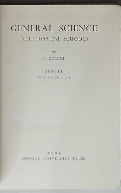 General Science: For Tropical Schools