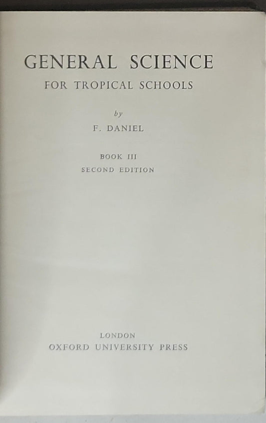 General Science: For Tropical Schools
