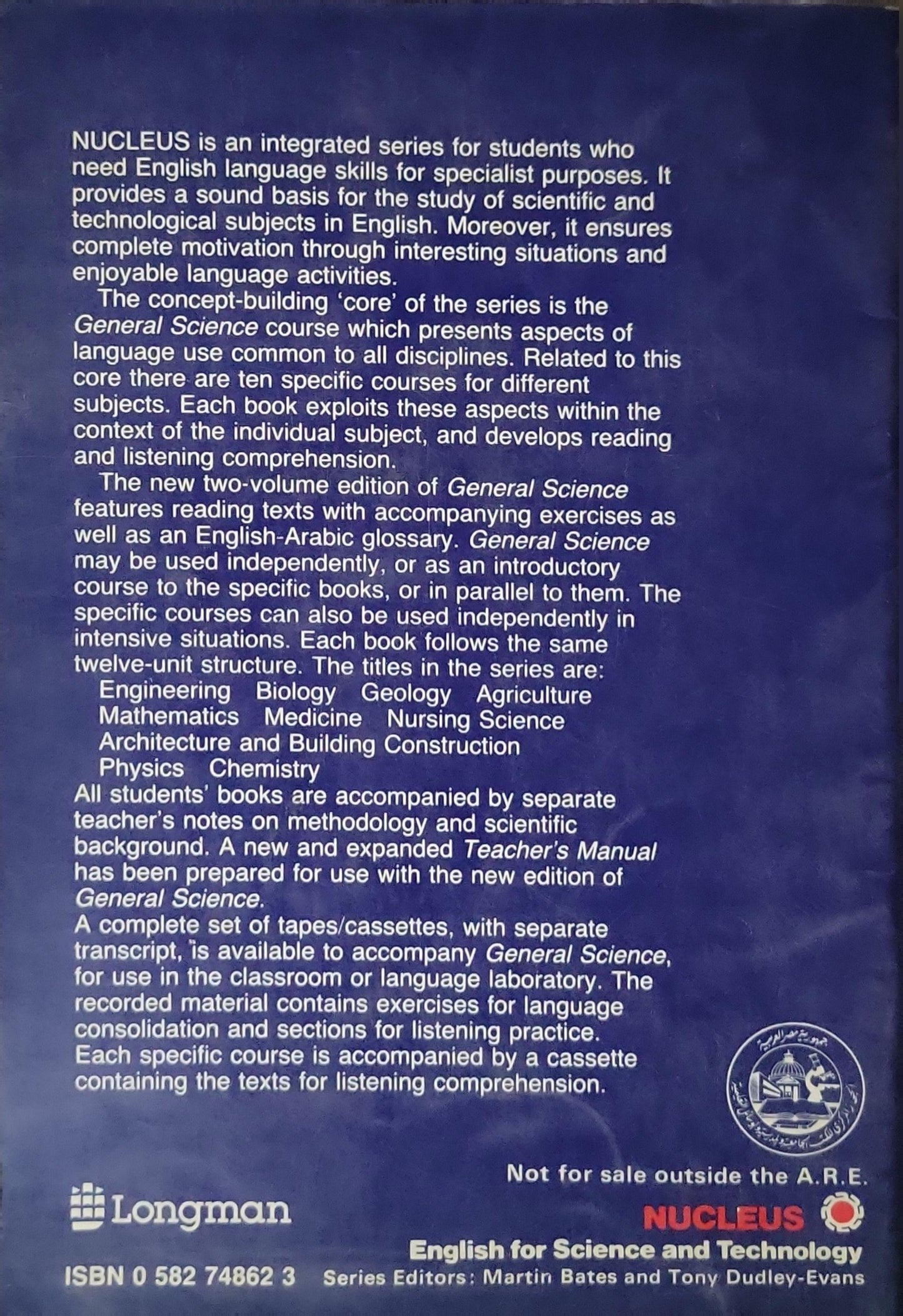 General Science Part 2: New Edition with Reading Texts and Arabic Glossary By Martin Bates and Tony Dudley-Evans