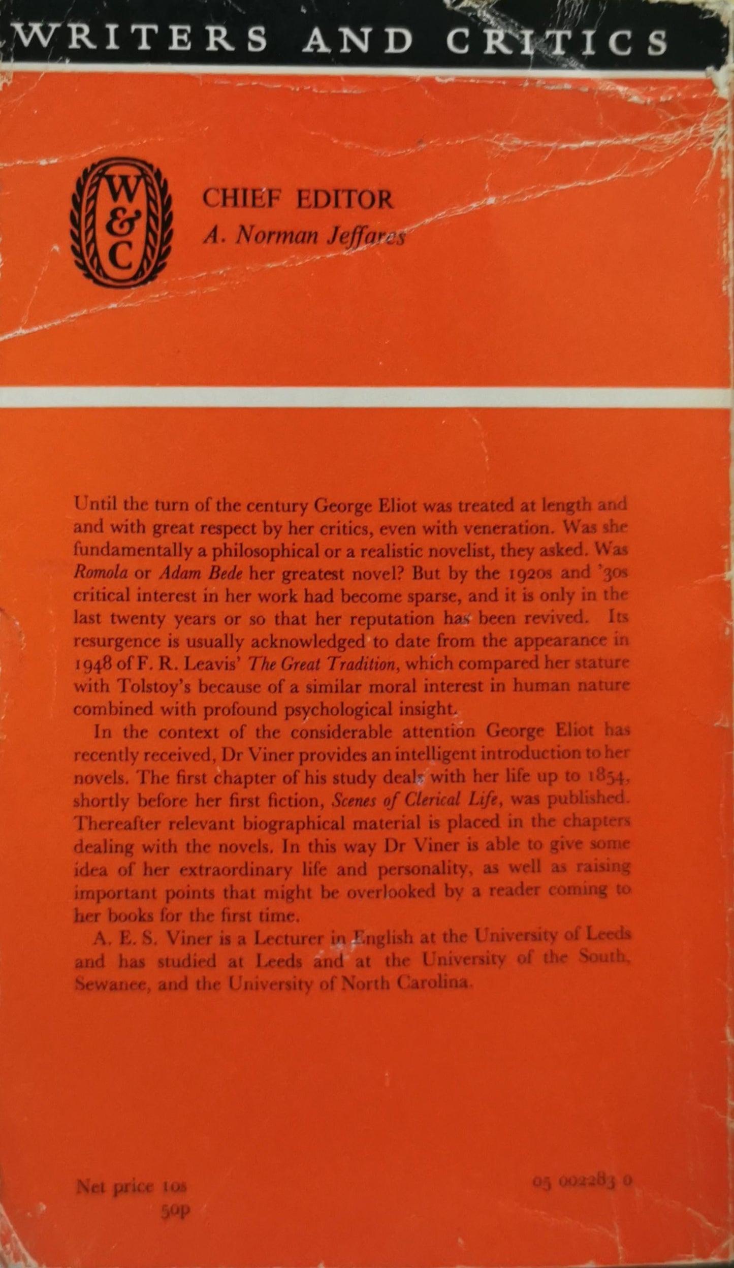 George Eliot: A.E.S. Viner By A. E. S. Viner