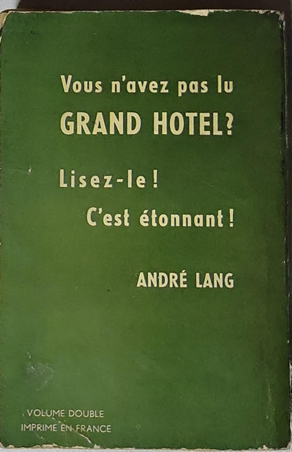 Grand Hotel By Vicki Baum