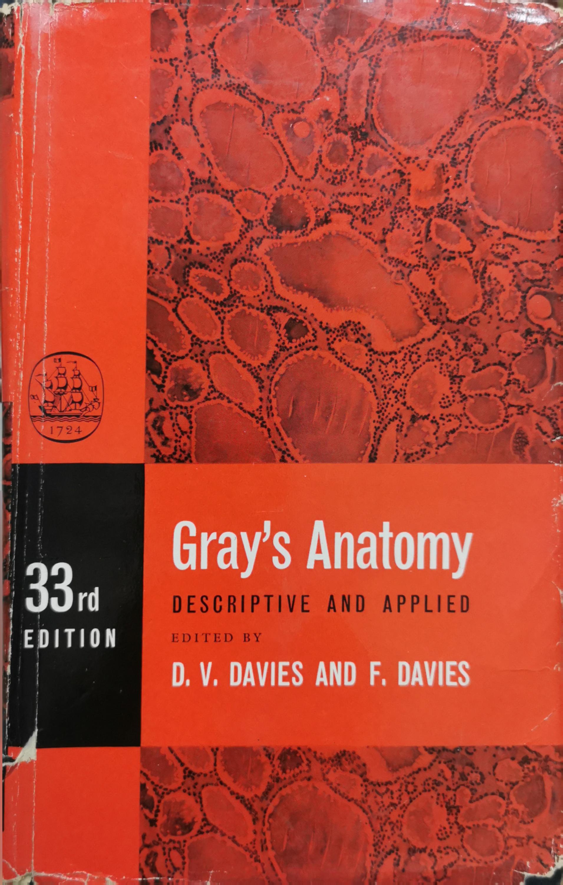 Gray's Anatomy: Descriptive and Applied By Henry Gray and D. V. Davies ...