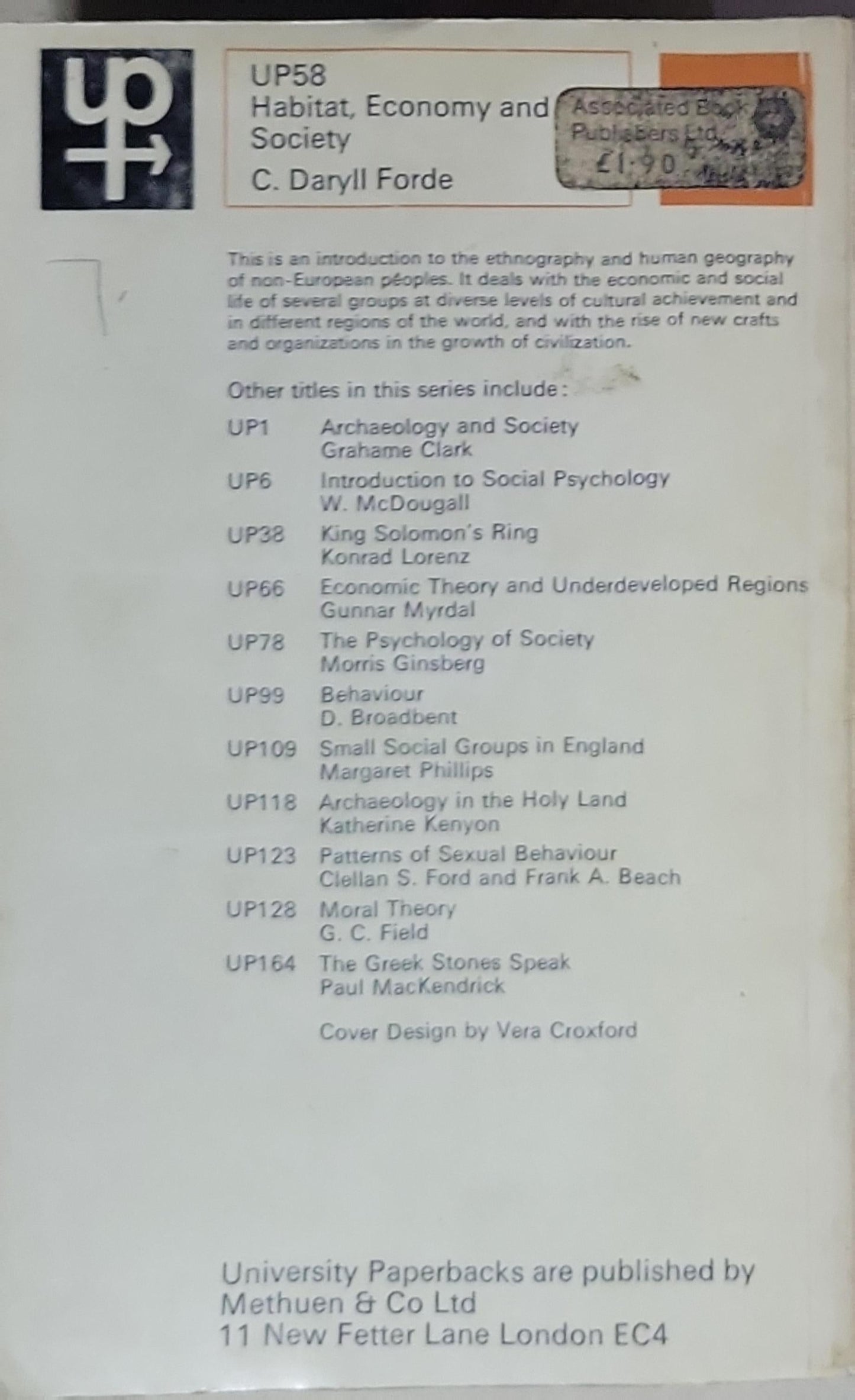 Habitat, Economy and Society: UP58 edition