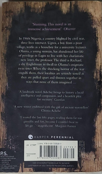 Half of a Yellow Sun: Author of the bestselling Purple Hibiscus By Chimamanda Ngozi Adichie