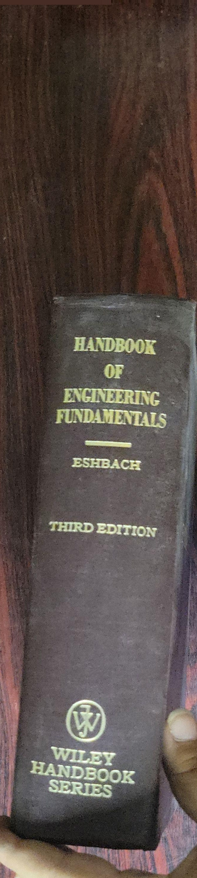 HANDBOOK OF ENGINEERING FUNDAMENTALS