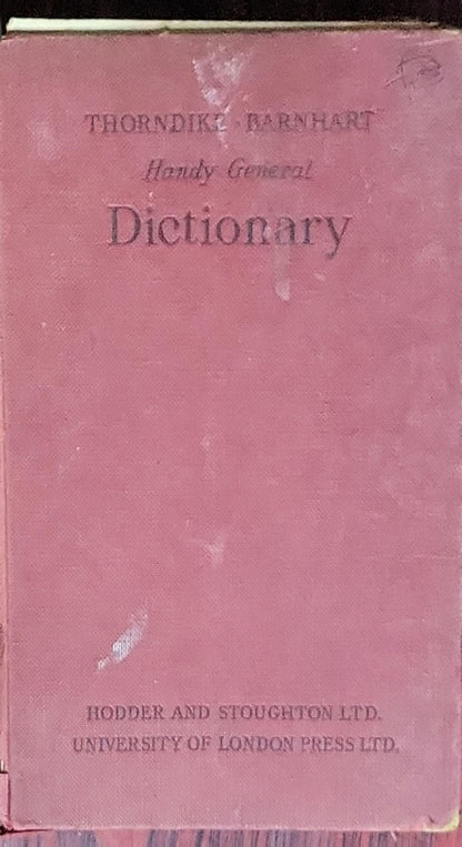Handy General Dictionary: Thorndike Barnhart (edited by Clarence L. Barnhart)