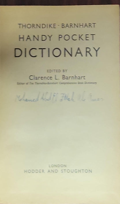 Handy Pocket Dictionary