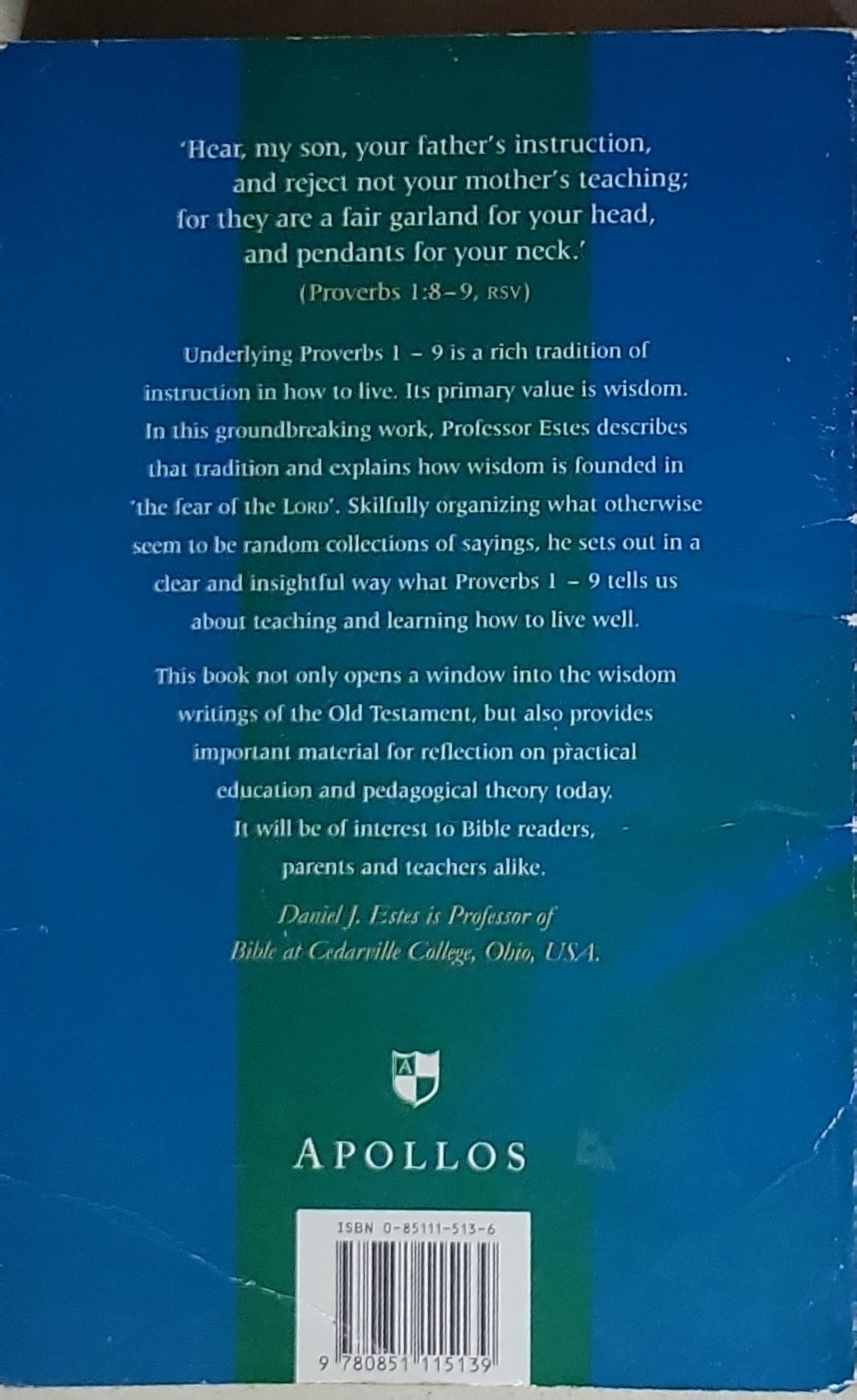 Hear, My Son: Teaching and learning in Proverbs 1-9