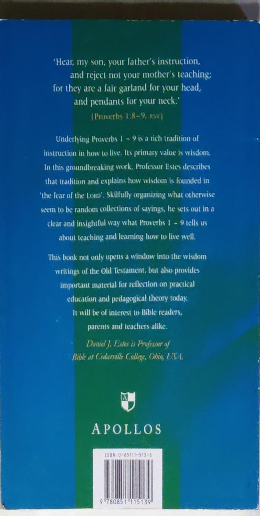 Hear, My Son: Teaching and Learning in Proverbs 1–9