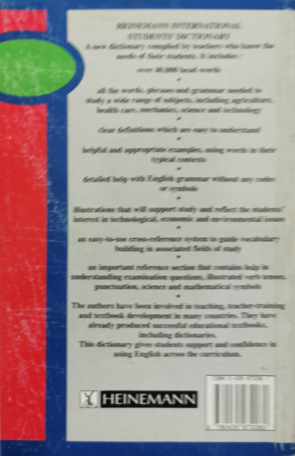 Heinemann International Students' Dictionary By Christina Ruse and Elana Katz