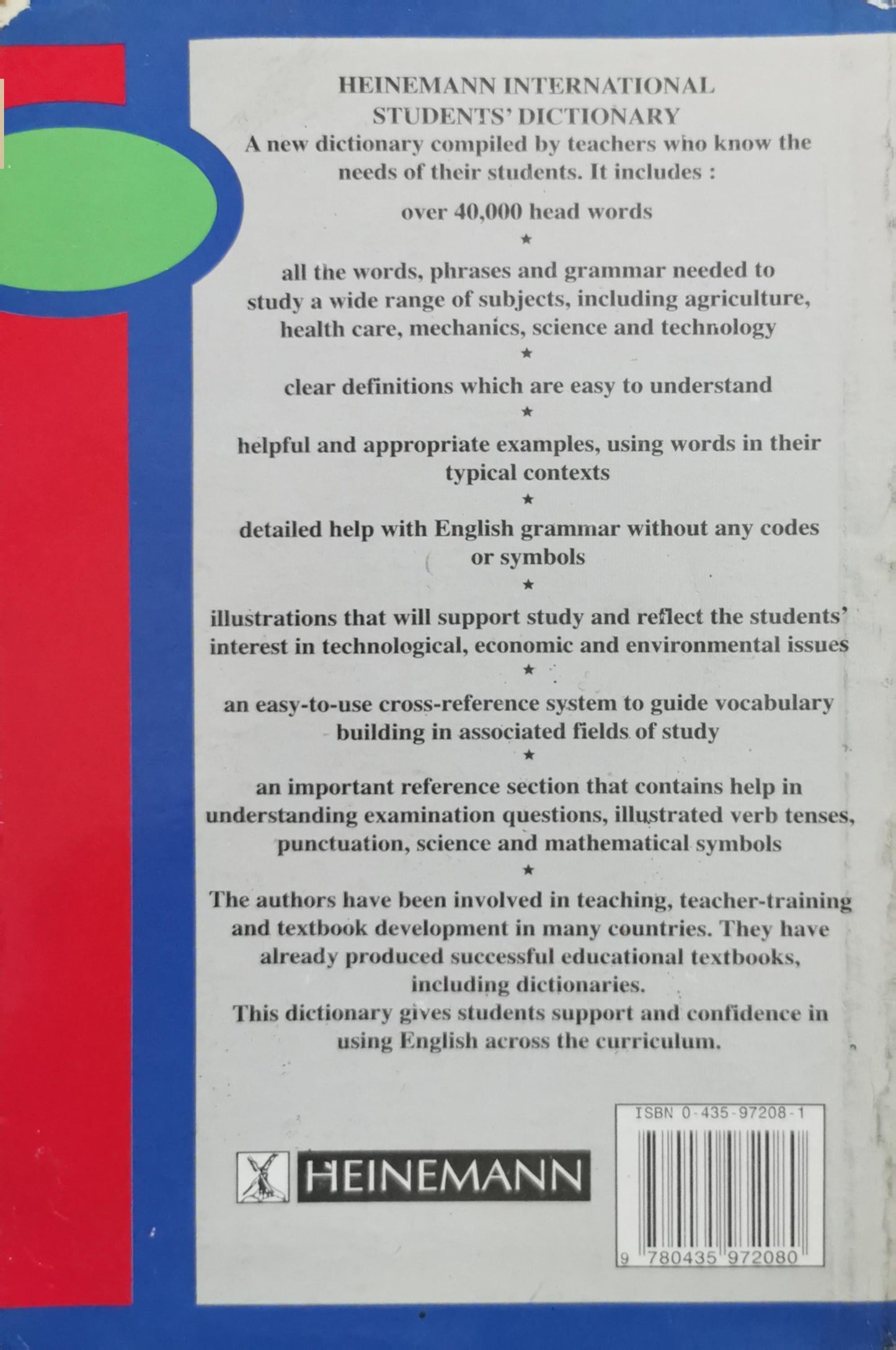 HEINEMANN INTERNATIONAL STUDENTS' DICTIONARY