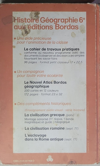Histoire Géographie 6e: aux éditions Bordas