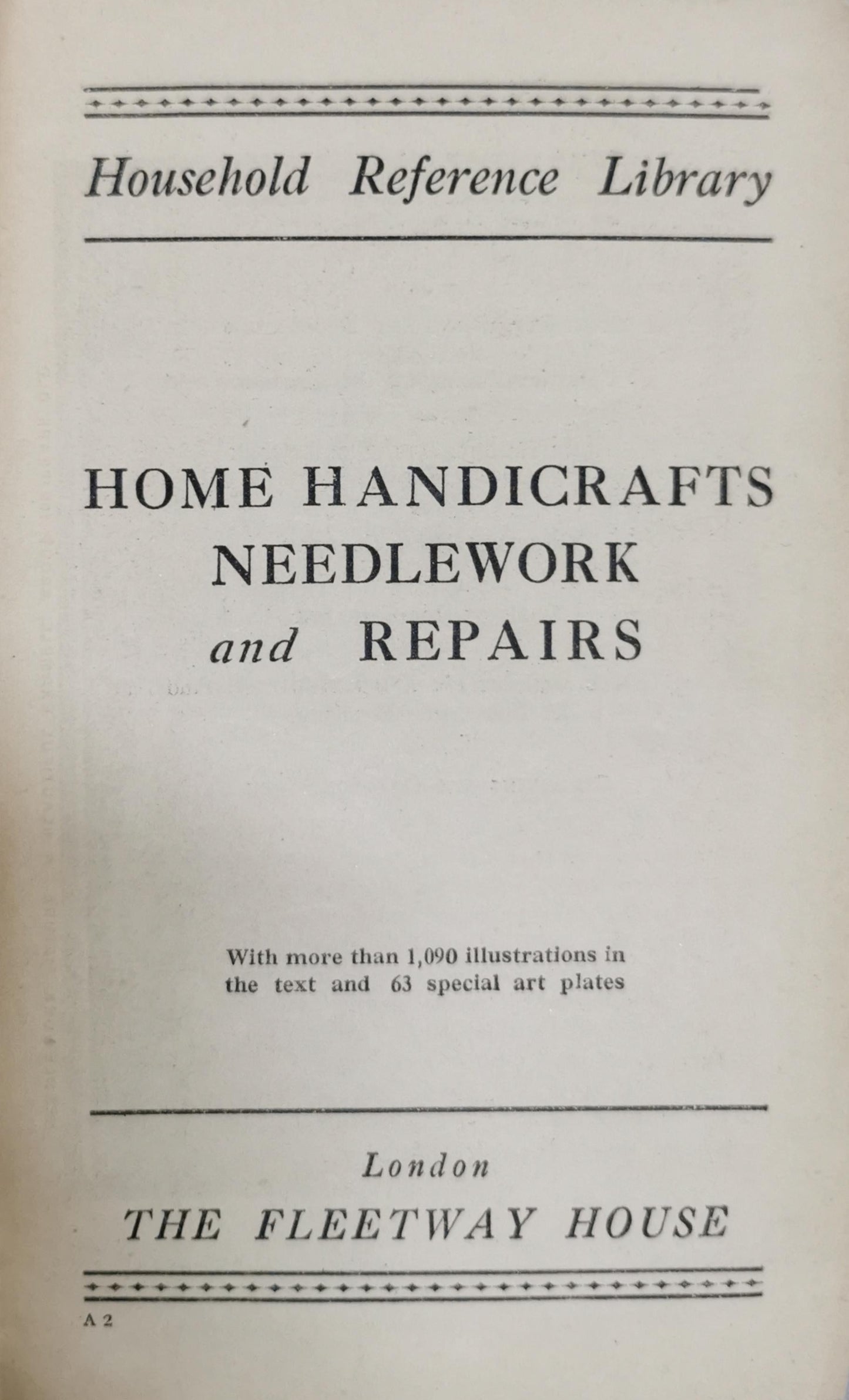 Home Handicrafts Needlework and Repairs