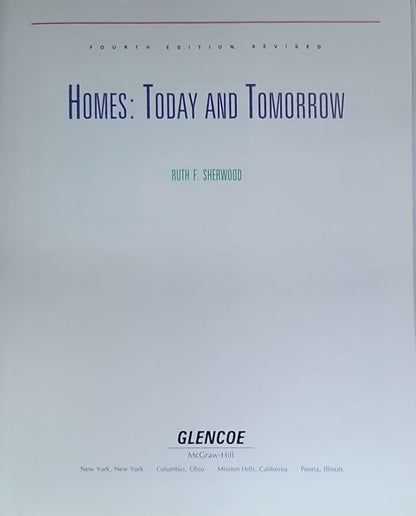 Homes: Today and Tomorrow