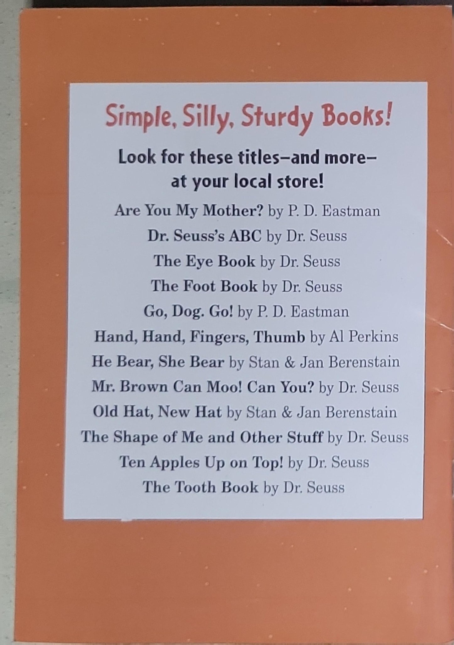 Hop on Pop: The Simplest Seuss for Youngest Use
