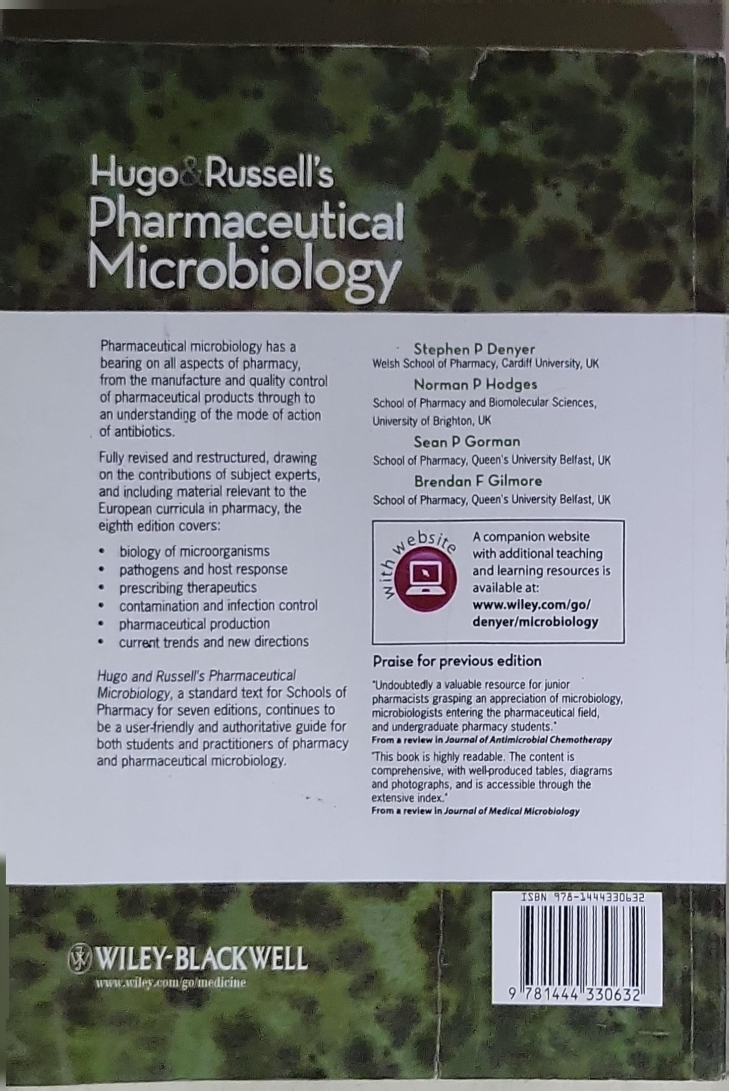 Hugo & Russell's Pharmaceutical Microbiology: 8th Edition