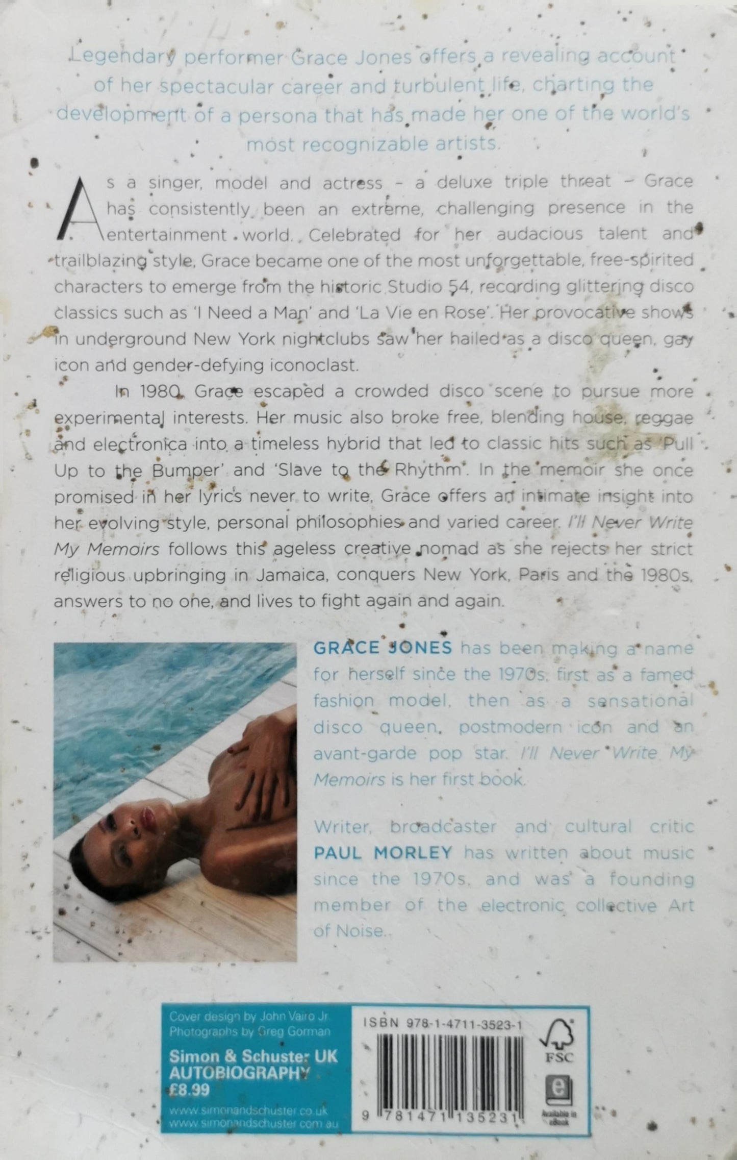 I'll Never Write My Memoirs By Grace Jones and Paul Morley