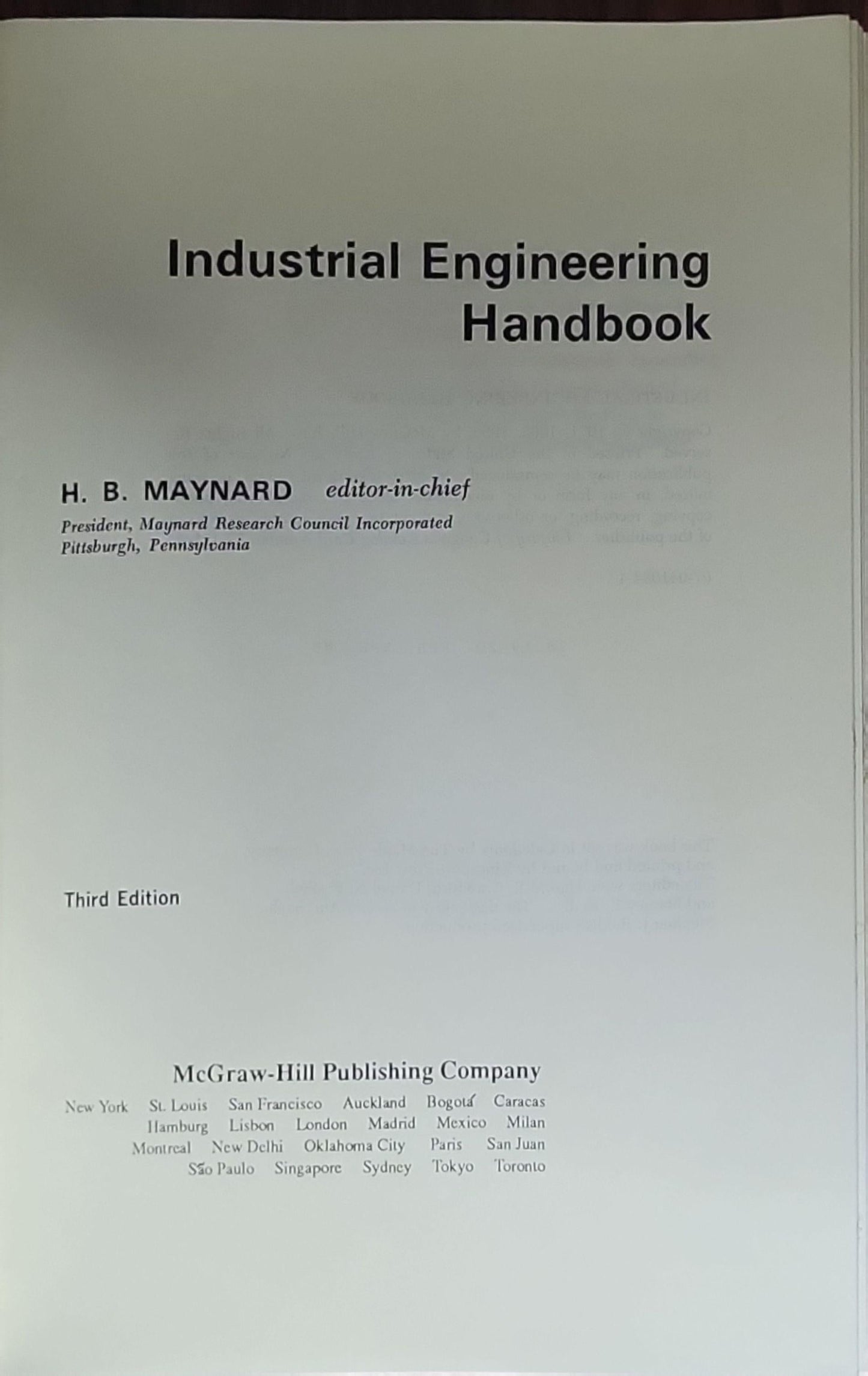 Industrial Engineering Handbook