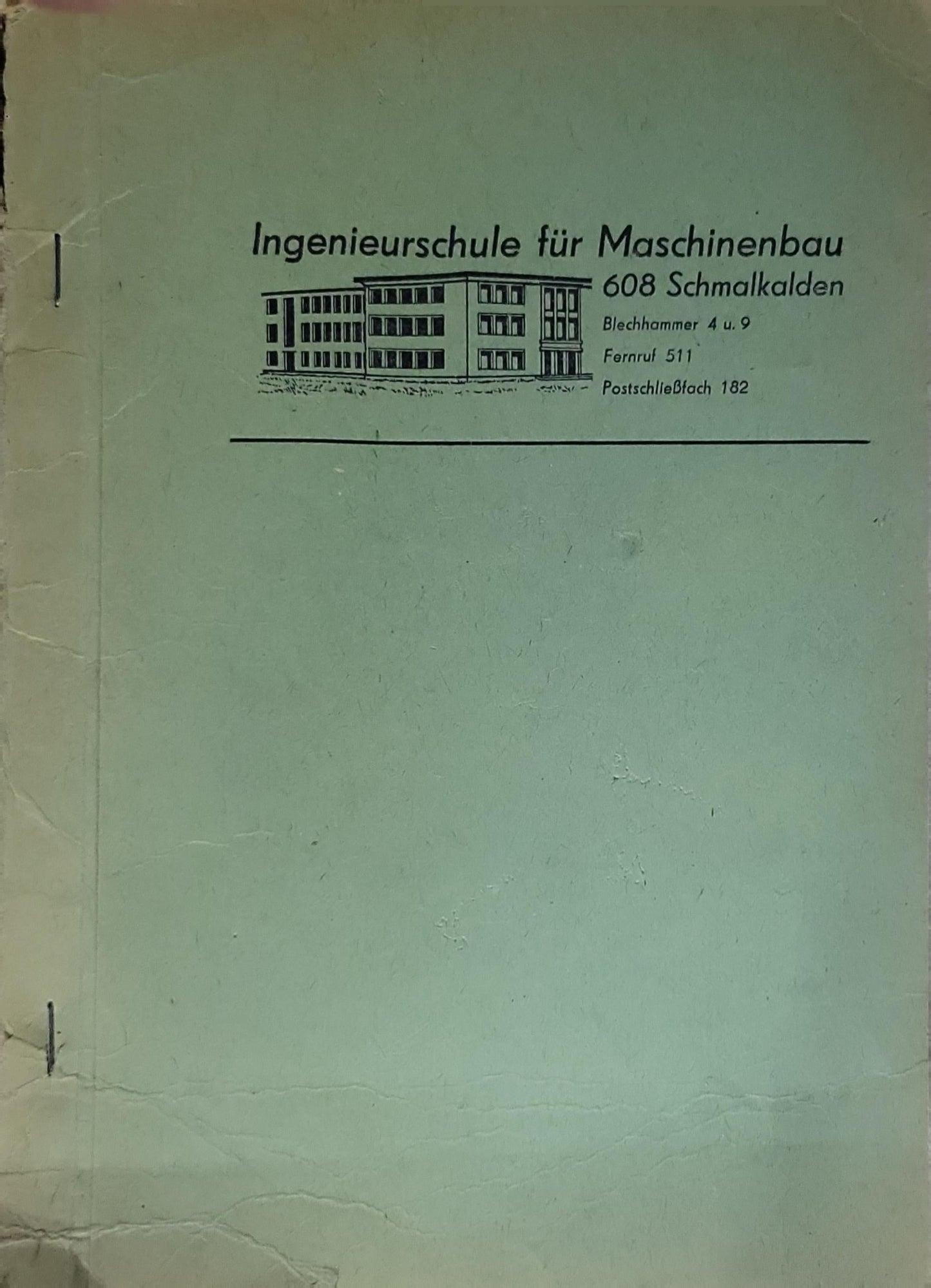 Ingenieurschule für Maschinenbau