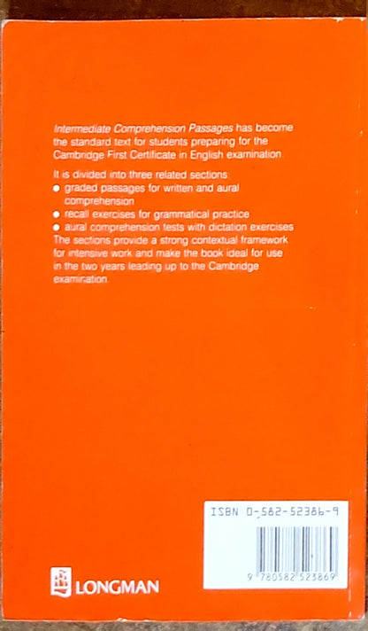 INTERMEDIATE COMPREHENSION PASSAGES: with recall exercises and aural comprehension tests
