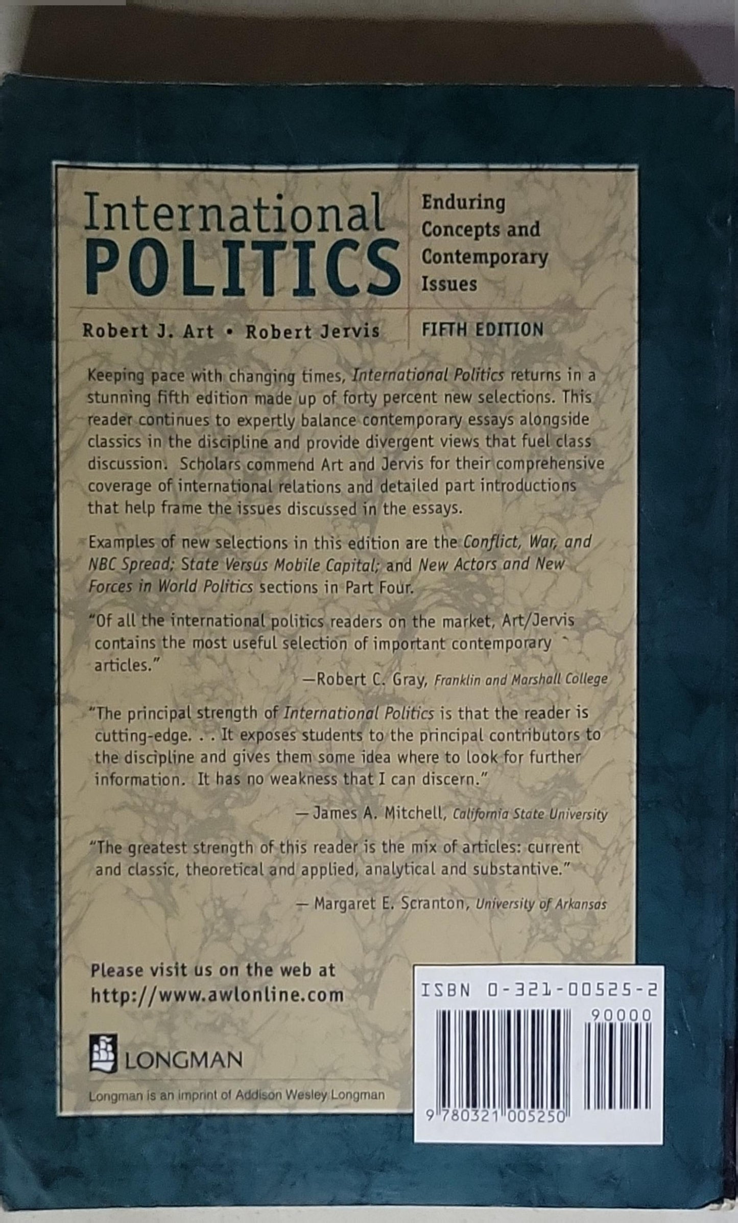 International Politics: Enduring Concepts and Contemporary Issues