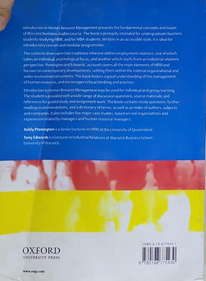 Introduction to Human Resource Management