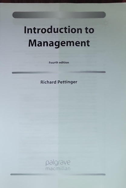 Introduction to Management