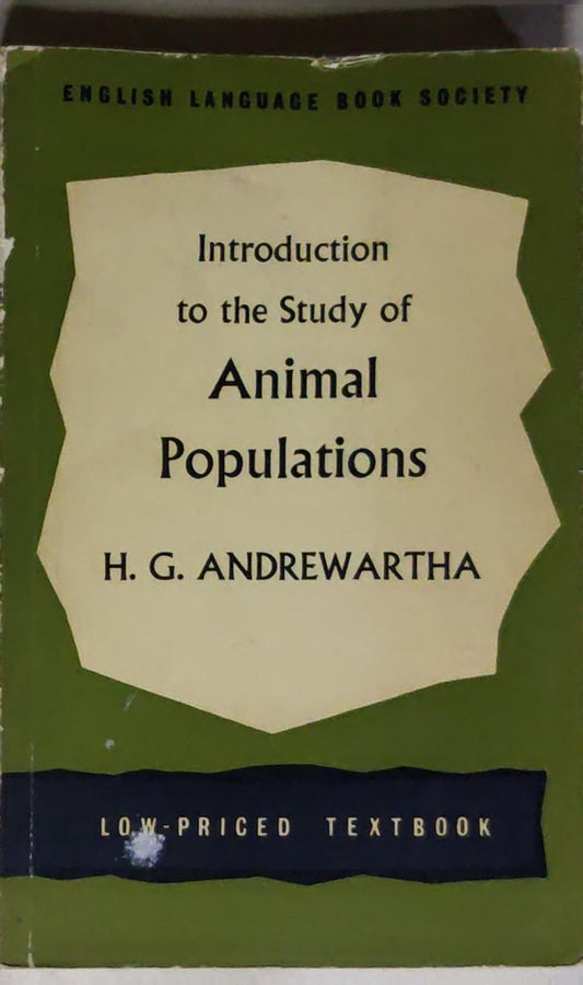 Introduction to the Study of Animal Populations