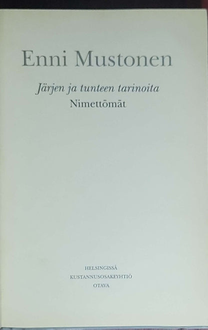 Järjen ja tunteen tarinoita. Nimettömät