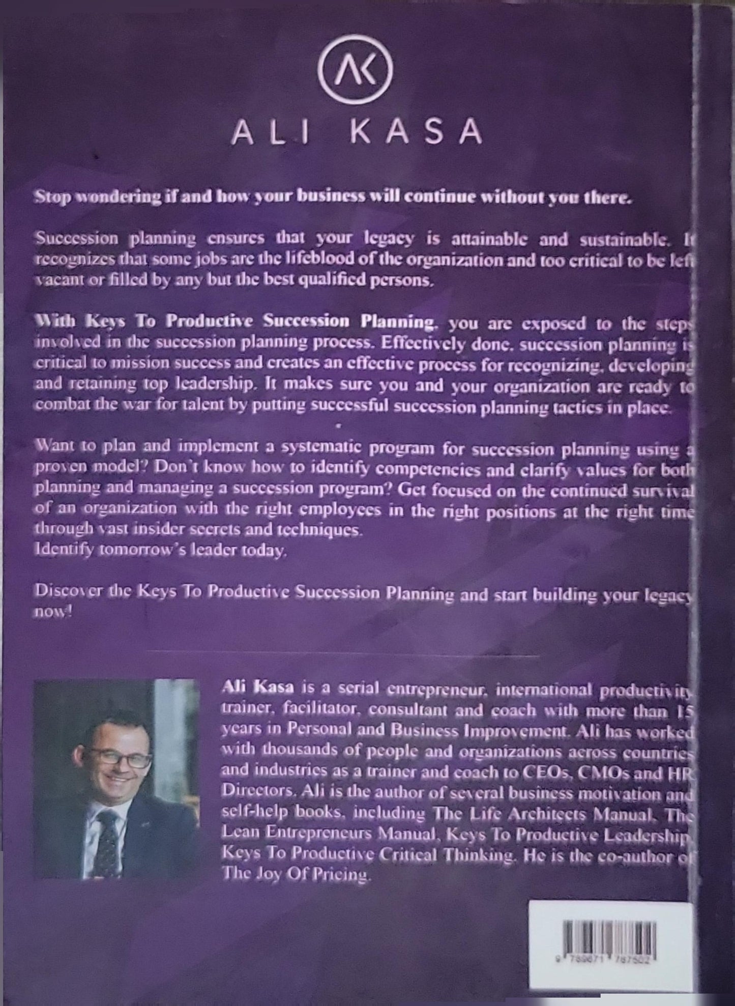 Keys to Productive Succession Planning By Ali Kasa