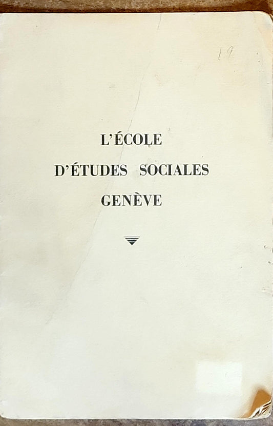 L'École d'Études Sociales