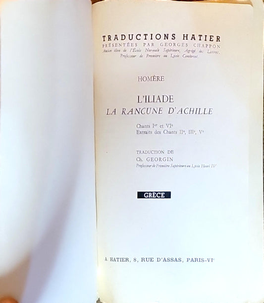 L'Iliade: Tome 1