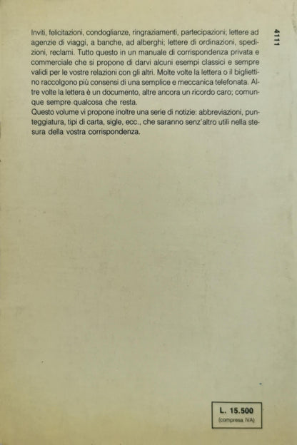 La lettera che sfonda: la moderna corrispondenza privata e commerciale By R.M. Mata