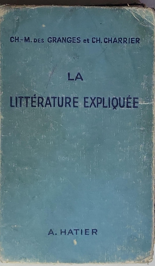 LA LITTÉRATURE EXPLOUÉE