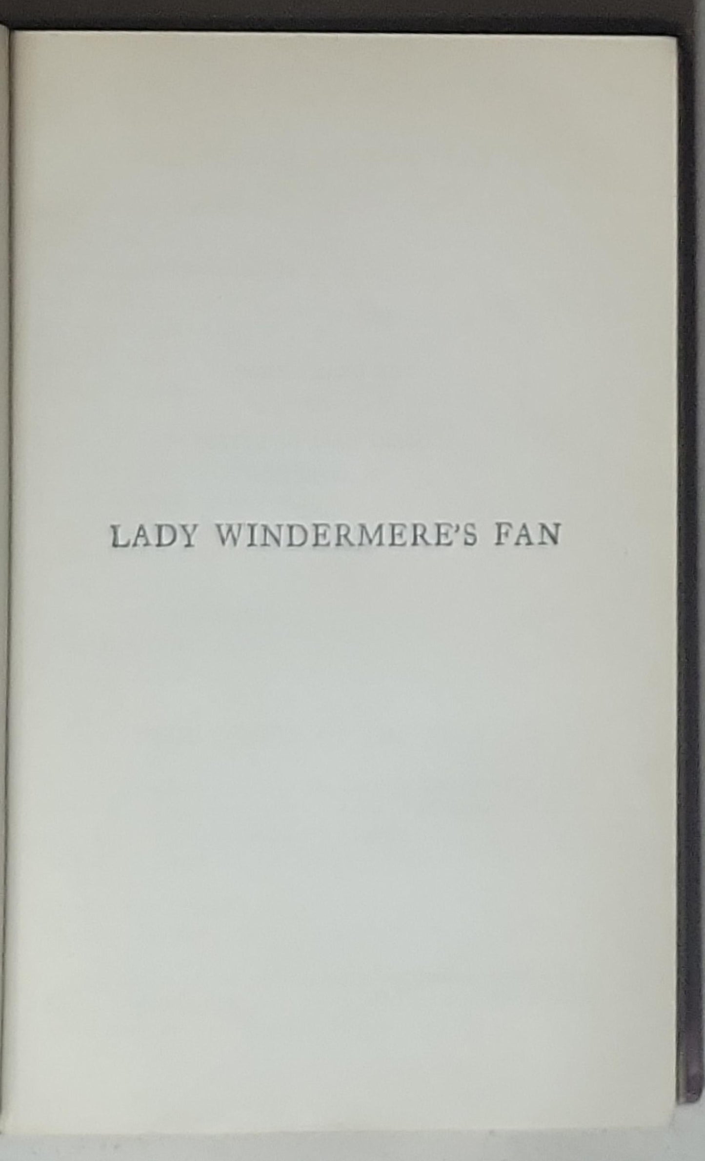 Lady Windermere's Fan