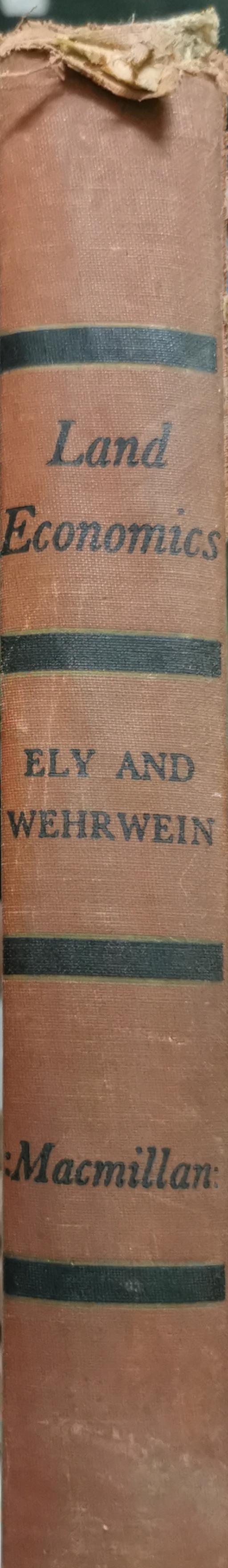 Land Economics By Ely and Wehrwein