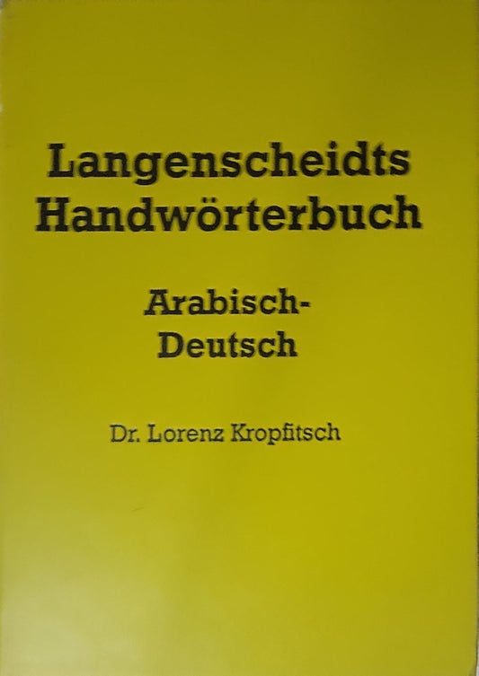 Langenscheidts Handwörterbuch Arabisch-Deutsch